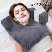 Resim 5/10 Adet Estetisyenler İçin Yüz Havluları - Spa Kalitesi U Şeklinde Yüz Sarma Bakım Havlusu - Yumuşak Masaj ve Cilt Bakım Aracı 
