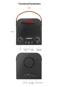 Resim Fineblue FM-888 Bluetooth Hoparlör FM Radyo Çalar Saat 