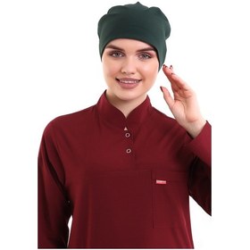 Resim Ördek Başı Yeşili Tesettür Cerrahi Bone - Tesettür Doktor Hemşire-Standart-6429 Ö.Başı Yeşili 