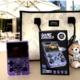 Resim Sunshine011 Mor 1 El Tipi Oyun Konsolu 3 Inç Yüksek Çözünürlük Büyük Ekran Ultra Uzun Pil Ömrü 360 Derece Joystick 
