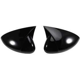 Resim Xiaaokeji Fiat Gloss Black İçin Araba Dikiz Aynası Koruyucu Kılıf 