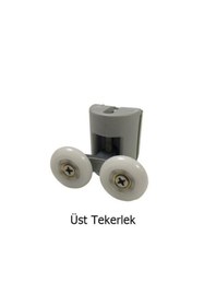 Resim EYM Duşakabin Tekerleği Tekeri Rulman Cam Kabinler Için Üst Teker Çap : 22 Mm 