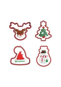 Resim Yılbaşı Noel Kurabiye Kalıbı 4'lü Set-1 