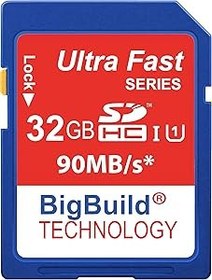 Resim BigBuild Technology 32GB Ultra Hızlı 90 MB/s SD SDHC Bellek Kartı Nikon D80 Kamera için 