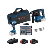 Resim Bosch GSR 18V-45 Akülü Vidalama + GBH 18V-22 Kırıcı Delici 2x4AH Akülü Kombo Set - 0615V0003D 