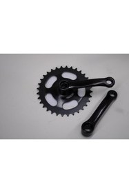 Resim SARİSSA BİSİKLET BMX BİSİKLET 32 T AYNAKOL KÖŞELİ MODEL SİYAH RENK BMX ORTA DİŞLİ 