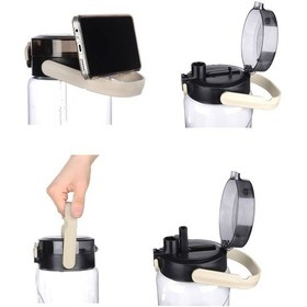 Resim Şeffaf Matara - 1500 Ml - 50,7 Oz - Watermode Matara Beyaz 