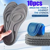 Resim 5 Çift/10 Adet Hafıza Köpük Ayakkabı Tabanlıkları - Erkekler & Kadınlar için Şok Emici Ergonomik Kemer Destekli Tabanlık, Yürüyüş ve Koşu Spor Ayakkabıları için Yumuşak Rahat Nefes Alabilen Ayak Masajı İçlikleri, Konforlu Taban Tasarımı 