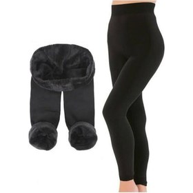Resim Aselticaret Kadın Siyah Peluşlu Termal Taytsiyahl-Xl Siyah 
