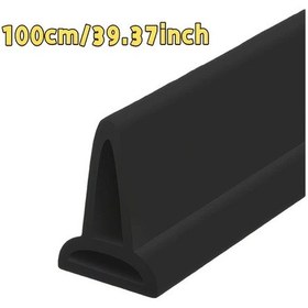 Resim Dashanshop 1 Adımlı Kurulum 118 İnç Katlanır Banyo Bariyeri Duş Ve Tuvalet Ayırıcı Siyah 100 Cm 