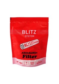 Resim Blitz Germany 80140 Kömürlü Pipo Filtresi 9mm 100 Adet 