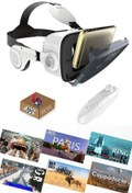 Resim Vr Box 4in1 Sanal Gerçeklik Gözlüğü Kulaklıklı Bluettoth Kumanda Eğlence Seti 