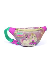 Resim Coral High Kız Çocuk Günlük Bel Çantası - Pembe Unicorn Ve Prenses Çok Renkli 