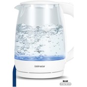 Resim Goldmaster Blue 2200 W Işıklı Cam Kettle & Su Isıtıcısı 