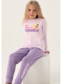 Resim Roly Poly 3401 Garson Endless Kız Çocuk Pijama Takımı Pembe 
