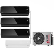 Resim Arçelik Karma Multi Sistem Duvar Tipi 4+1 İnverter 9+9+9 BTU (Siyah) 12 BTU (Beyaz) - 30000 BTU Dış 