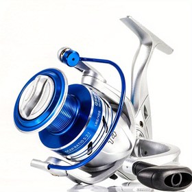 Resim Ambidextrous Spinning Olta Makarası, Paslanmaz Çelik ve ABS Yapısı, 6.2:1 Dişli Oranı, 4.7-7kg Sürtünme, Pürüzsüz Rulman Sistemi ile, Tuzlu ve Tatlı Su için 