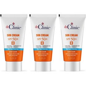 Resim Dr.clinic Spf 50+ Güneş Koruyucu Krem 3'lü Set (50 Mlx3 Adet) ( Uva,uvb Ve Mavi Işık Koruma ) 