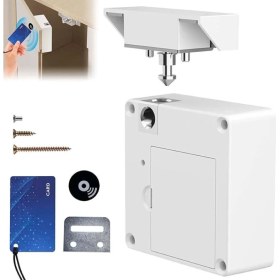 Resim Teknofaji Gizli Çekmece Kilidi,elektronik,akıllı Anahtarsız Dolap Kilidi, Manyetik Güvenlik Kilidi 