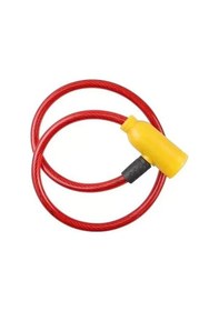 Resim Zhltools İnce Bisiklet Kilidi Anahtarlı 6mm 65cm Kırmızı 