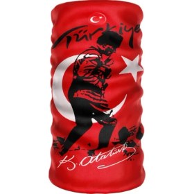 Resim Bebo Store Atatürk Temalı Extreme Spor Motor ve Bisiklet Kullananlara Özel Desenli Buff Boyunluk Bandana Balaklava 