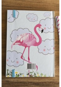 Resim Flamingo Tasarımlı Çizgisiz Noktalı Defter 