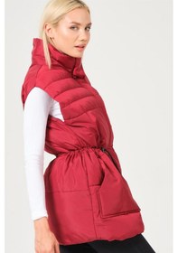 Resim Dewberry Bayan Yelek Z6747 Bordo 