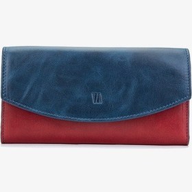 Resim Valmenti Kadın Hakiki Deri Cüzdan Cuzdan 301 Ashley Bn Cuzdan Y24 Krmz/lacı/ysl Kırmızı 