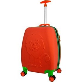 Resim Wexta WX-413 Aslan Turuncu Çocuk Kabin Boy Valiz 