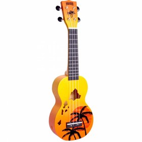Resim Mahalo Soprano Ukulele (Hawaii Oragne Burst) 
