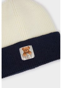 Resim Defacto Erkek Bebek Renk Bloklu Triko Bere F0021a525wnnv235 Lacivert 