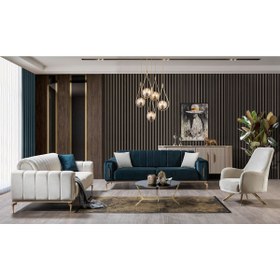Resim mobilyabazari Zümrüt Modern Koltuk Takımı 3+3+1 