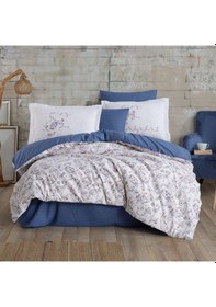 Resim Hobby Çift Kişilik Ranforce Nevresim Takımı Calvina Mavi 