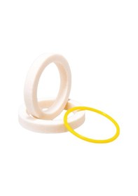 Resim Suntek 2x Bisiklet Çatalı Köpük Halkaları Yağ Toz Sünger 40mm Beyaz 