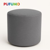 Resim Pufumo Yuvarlak Ayak Ucu Pufu Gri 