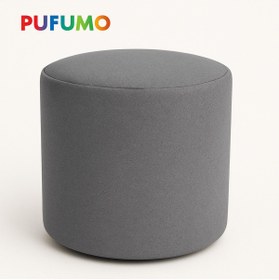 Resim Pufumo Yuvarlak Ayak Ucu Pufu Gri 