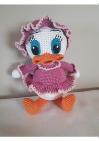 Resim Amigurumi Sevimli Ördek Oyuncak 