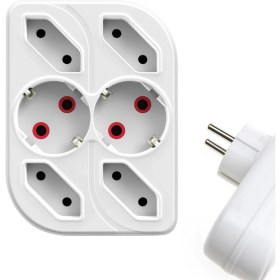 Resim Fetih Altılı Golyat Priz Fetih 102-06Y 