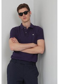 Resim Lufian Laon Spor Polo Erkek Tişört Mor 111040055100850 Mor 