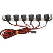 Resim Geekyou 1/10 Rc Araçları İçin Tezgah Üstü Led Feneri - Scx10 Ve Krawler Modelleri İçin 6'lı Kare Fener, Dıy Yükleme, Islak Sarı Işık, Dayanıklı Malzeme 