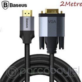 Resim Baseus Enjoyment HDMİ To VGA Dönüştürücü Adaptör kablo 2metre 