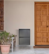 Resim Kaser Metal 2'li Metal Ayakkabılık Antrasit 