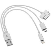 Resim CDG-CNV73 30 Pin / 8 Pin / Micro USB 20 CM Şarj Kablosu Codegen