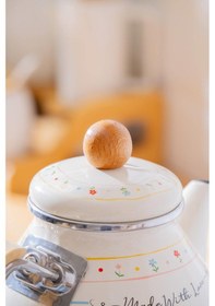 Resim Acar Made With Love Emaye Çaydanlık Takımı - 1/2 Lt Renkli 