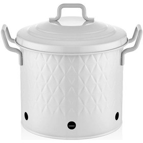 Resim The Mia Prizma Patates & Soğan Kabı Beyaz 30x30x30 Cm Pzm0008 