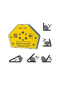 Resim Heinz Linear Mkg201- s Manyetik Açılı Kaynak Tutucu Mıknatıs Gönye 