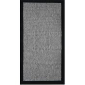 Resim Güven Collection Nature Rustic Bordürlü Sisal Halı Koyu Gri 80x150 cm 
