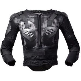 Resim Sones Ghost Racing F060 Motosiklet Zırh Binme Dişli Göğüs Koruyucu Dirsek Pedi Düşme Koruma Elbisesi M Siyah 