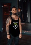 Resim Freeyez Skeleton Army Gym Fitness Tank Top Sporcu Atleti 