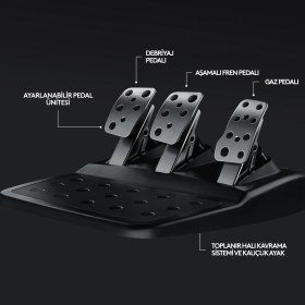 Resim Logitech G G29 PS5, PS4 ve PC ile Uyumlu Driving Force Yarış Direksiyonu - Siyah 